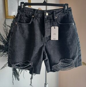 Forever 21 Premium Mom High Rise Relaxed Shorts